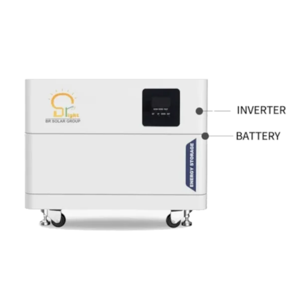 Система резервного живлення (ДБЖ) Bright Solar Solutions з інвертором на 5 кВт та акумулятором на 5,12 кВт·год LiFePO4
